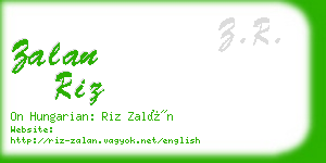 zalan riz business card